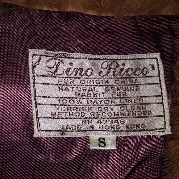 Dino Ricco Rabbit Fur Coat - Picture 3 of 3
